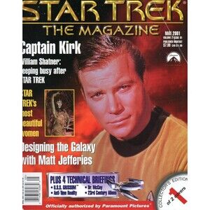 Star Trek The Magazine 2001 May Captain Kirk William Shatner Beautiful Girls C-9